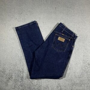 Wrangler Cowboy Cut Blue Jeans Original Retro Men's Size  34 x 32 #1918